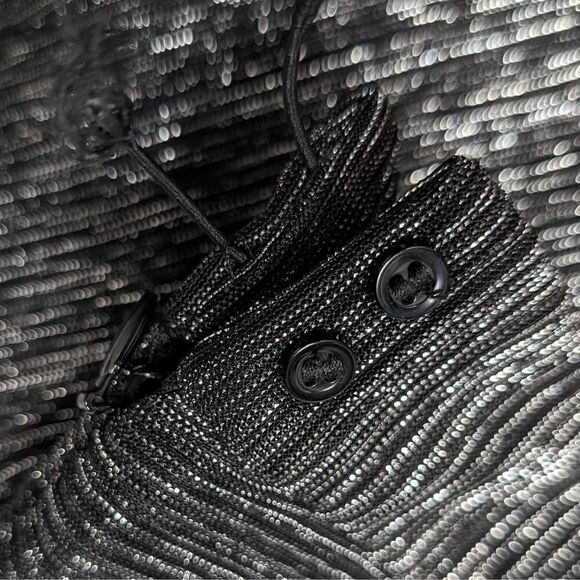 Maje Janaud Lurex Metallic Twist Pencil Skirt Silver Size 34 - Picture 4 of 7